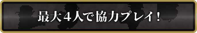 最大４人で強力プレイ！